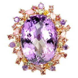 【送料無料】ネックレス　アメジストマルチカラーサファイアスターリングシルバーリング50 ct real aaa purple amethystmulti color sapphire sterling 925silver ring 65
