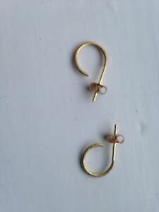 �y���������z�l�b�N���X�@�~�j�t�[�v�C�������O18ct gold mini hoop earrings 1cm