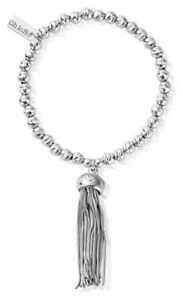 �y���������z�l�b�N���X�@�{�[���^�b�Z���b�u���X���b�gchlobo womens sparkle ball tassel bracelet sbsbp935