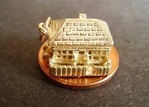 �y���������z�l�b�N���X�@�S�[���h�R�e�b�Wbeautiful 9ct gold opening country cottage charm