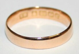 【送料無料】ネックレス　4mm22ctゴールド190203サイズポンドladies antique 22ct gold 4mm wide wedding ring circa 190203 size l