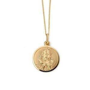 yzlbNX@S[hZgNXgt@[`F[9ct gold st christopher and chain patron st of travel 375 9ct hallmarked