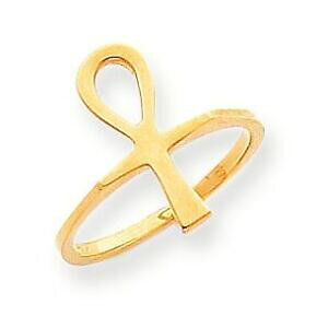 yzlbNX@10ctANGWvg10ct gold ankh egyptian cross ring