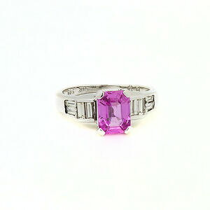 yzlbNX@kzCgS[hsNTt@CAOTCY14k white gold pink sapphire gemstone ring size 4