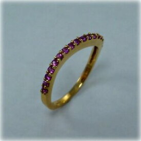 【送料無料】ネックレス　ゴールドルビーリング18ct gold wavy ruby ring