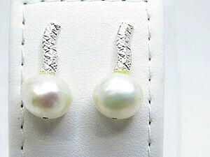 �y���������z�l�b�N���X�@�T�C�Y�V���o�[�C�������O�T�C�Ytous fresh white water pearls size 98mm silver earrings size18mm long