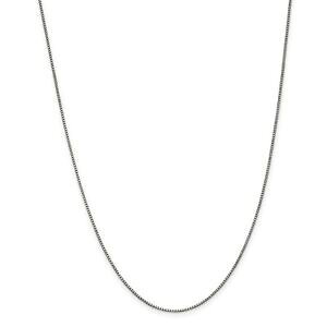 yzlbNX@1mm14kzCgS[hN`F[14 wuX^[3014k white gold 1mm solid plain box link chain w lobster clasp 14 30