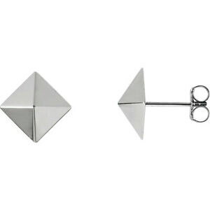�y���������z�l�b�N���X�@k�z���C�g�S�[���h�s���~�b�h�C�������Opyramid earrings in 14k white gold