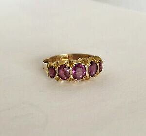 yzlbNX@fB[XAeB[NrNgAS[hAWXgKXO`FX^[ladies antique victorian 9ct gold amethyst glass 5 stone ring chester 1899