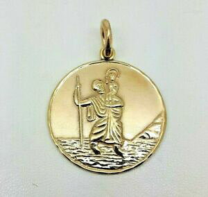 yzlbNX@ZgNXgt@[y_gCG[S[hlarge st christopher pendant 9ct yellow gold 11136t