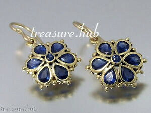 yzlbNX@CG[S[hTt@CAfCW[COubTt[hbve036 genuine 9ct yellow gold natural sapphire daisy earrings drop blossom flower
