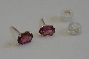 �y���������z�l�b�N���X�@�\���b�h�C�G���[�S�[���h�X�^�b�h�C�������O���r�[10k solid yellow gold stud earrings w 1 ct genuine oval ruby stunning look