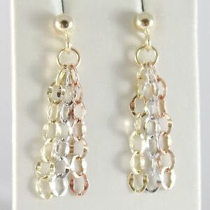 yzlbNX@COCG[S[hhbvzCgsN`F[drop earrings yellow gold, white amp; pink 750 18k, chain oval, fringed
