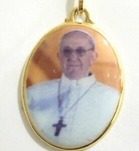 �y���������z�l�b�N���X�@�y���_���g�S�[���h���_���t�����V�Xpendant gold 18kt medal image pope francis