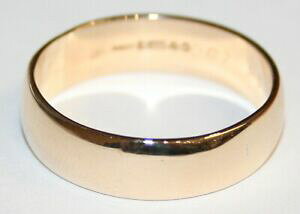 �y���������z�l�b�N���X�@�r���e�[�W�C�G���[�S�[���h�T�C�Y�v���Xgents vintage 9ct yellow gold heavy wedding ring size z plus 1
