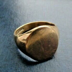 【送料無料】ネックレス　substantial mens vintage 9ct gold signet ring 10gsubstantial mens vintage 9ct gold signet ring 10g