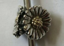 【送料無料】ネックレス　スターリングシルバーゴールドデイジーauthentic sterling silver amp; 18ct gold trollbeads daisy