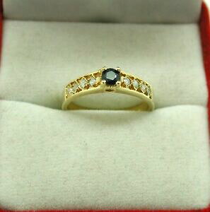 yzlbNX@uhEGWvg18ctgp[YXg[OTCYmvintage very nice egyptian 18ct gold blue topaz and white stone ring size m