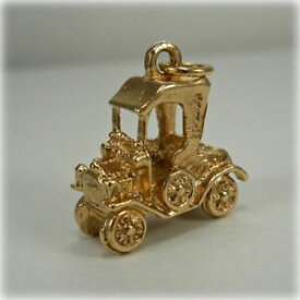 【送料無料】ネックレス　ゴールドビンテージツアラー9ct gold vintage tourer car charm