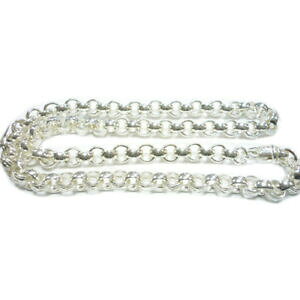 yzlbNX@x`[`F[sterling silver gents chunky round patterned belcher chain available 2230