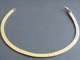 【送料無料】ネックレス　ヴィンテージゴールドフラットリンクブレスレットインチvintage 9ct gold flat c link bracelet 7 12 inch 1979