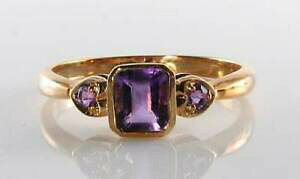yzlbNX@S[hAtJAWXgA[fRCn[gOt[TCYdainty 9k 9ct gold all african amethyst art deco ins heart ring free size