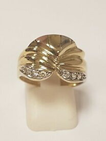【送料無料】ネックレス　1 beautiful 14ct solid gold cubic zirconia dress ringfully hallmarked1 beautiful 14ct solid gold cubic zirconia dress ring