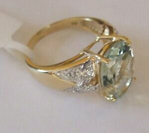 yzlbNX@AWXgOTCYCG[S[hlarge green amethyst ring size n heavy solid 9ct yellow gold hallmarked bnwt