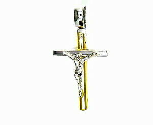 yzlbNX@pendant gold 18kt cross with christ smallpendant gold 18kt cross with christ small