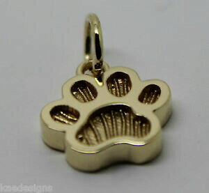 yzlbNX@[YzCgS[hy_gkaedesigns,genuine 9ct yellow or rose or white gold charm dog animal paw pendant