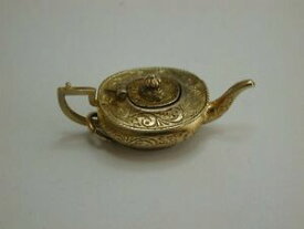 【送料無料】ネックレス　ヴィンテージゴールドランプvintage 9ct gold decorative lamp with opening lid charm