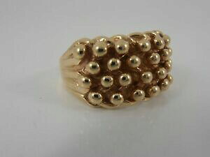 yzlbNX@CG[S[hL[p[OTCY9ct yellow gold keeper ring size n hallmarked
