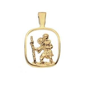 yzlbNX@S[hAEgZgNXgt@[Jbgy_g9ct gold large cut out st christopher pendant