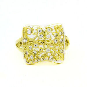 yzlbNX@CG[S[hzCgTt@CANX^OTCY14k yellow gold white sapphire cluster ring size 825