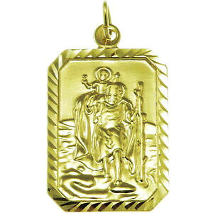 yzlbNX@S[hZgZgNXgt@[y_glarge 9ct gold st saint christopher pendant 46g