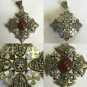 yzlbNX@re[WGT\bhVo[NXJ{VJlvintage jerum crusaders solid silver cross cabochon carnelian 45cm