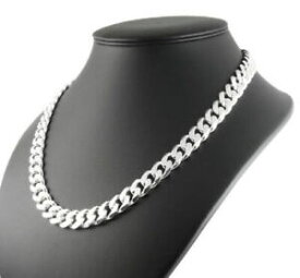 【送料無料】ネックレス　メンズソリッドスターリングシルバーグラムバイカーチェーンmens genuine solid 925 sterling silver 90 grams 20 bikers curb heavy chain