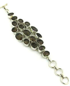 yzlbNX@X^[OVo[X[L[NH[cuXbgchunky statement smoky quartz bracelet in sterling silver