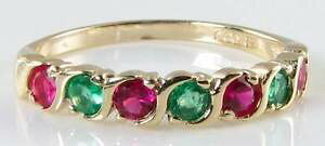 yzlbNX@S[hGhr[A[fRCOt[TCYdivine 9k 9ct gold emerald ruby eternity art deco ins ring free resize