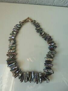 �y���������z�l�b�N���X�@�p�[���`�F�[��__925silberschliesse______classy mother of pearl chain __ south see __ with 925 silberschliesse ____