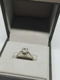 【送料無料】ネックレス　ホワイトゴールドホワイトゴールドwhite gold engagement ring 18ct white gold moissanite 12 ct stone