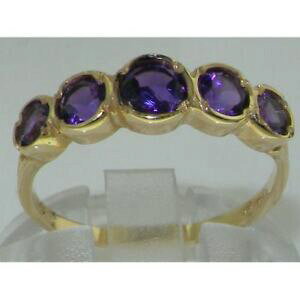 yzlbNX@CG[S[hfB[XAWXgO9ct yellow gold ladies amethyst 5 stone eternity ring