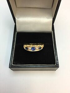 yzlbNX@CG[S[hp[Tt@CAO18ct yellow gold pearl amp; sapphire ring