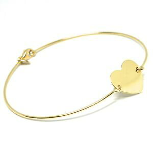 �y���������z�l�b�N���X�@�~�j�u���X���b�g�C�G���[�S�[���h�z���C�gmini bracelet yellow gold or white 750 18k, seeds rigid, heart dish central