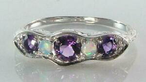 yzlbNX@NXzCgS[hAWXgIp[A[fRCOt[TCYclass 9ct 9k white gold amethyst amp; opal eternity art deco ins ring free resize