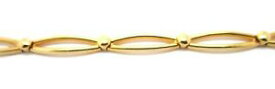 【送料無料】ネックレス　9ctイェローゴールドヴィンテージオープンリンク9ct hallmarked yellow gold vintage open marquise link bracelet