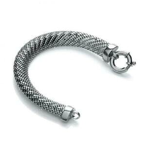 yzlbNX@925 X^[OejEbV925 sterling silver ruthenium plated mesh bracelet