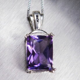 【送料無料】ネックレス　アメジストサファイアシルバーkkゴールドペンダント445ct natural purple amethyst amp; sapphires 925 silver 9ct 14k 18k gold pendant