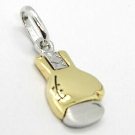 【送料無料】ネックレス　イエローゴールドイタリアペンダントボクシンググローブボクシングyellow gold pendant white 750 18k boxing glove, boxing, made in italy