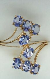 【送料無料】ネックレス　ジェインズソリッドゴールドラージサイズタンザナイトリングセットjaynes gems 3ct tanzanite ring set in 9k solid y gold large size uku us10 eu62